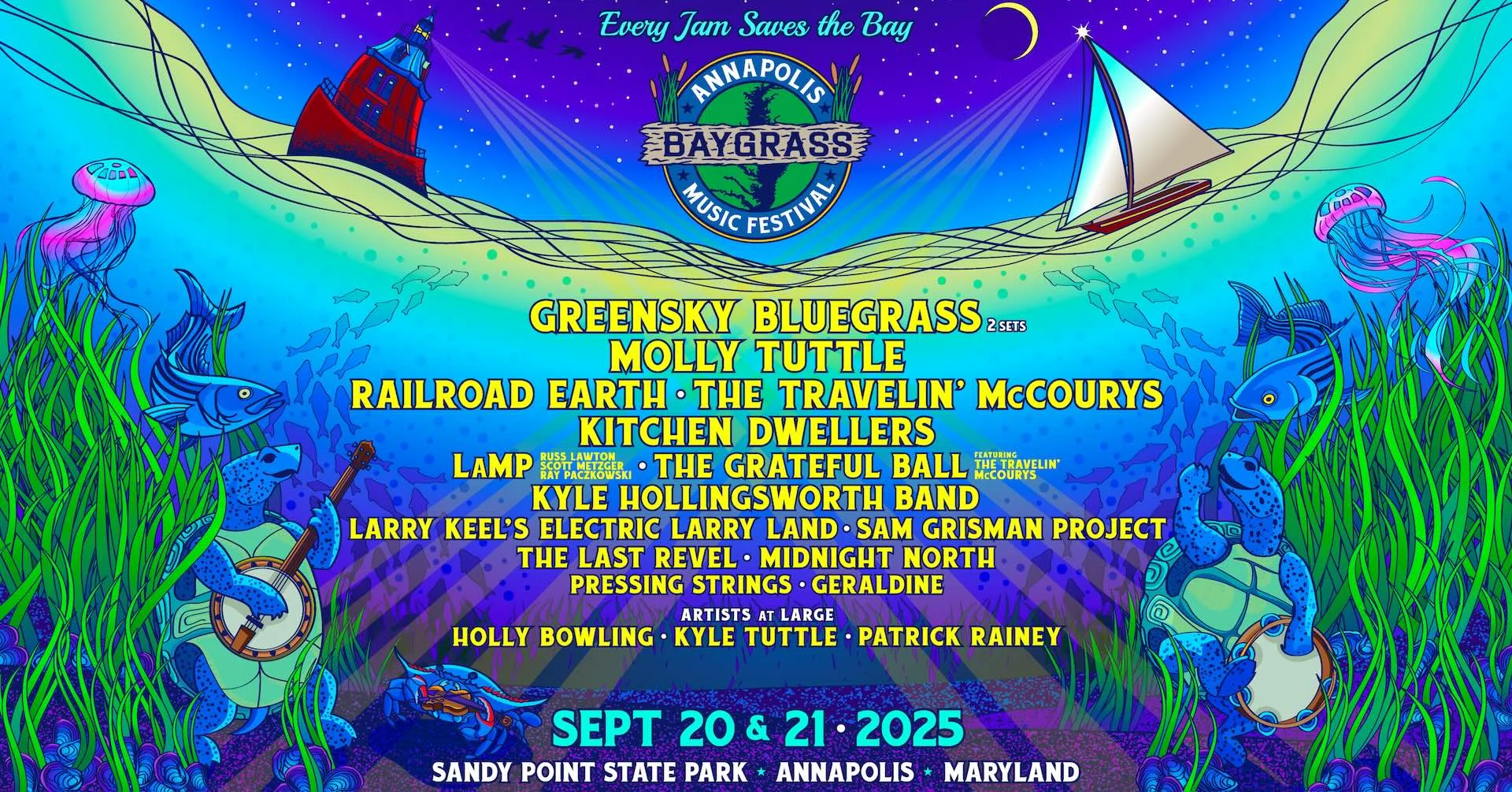 Annapolis Baygrass 2025 Full Lineup Header with Molly Tuttle Annapolis Baygrass 2025 Full Lineup Header with Molly Tuttle