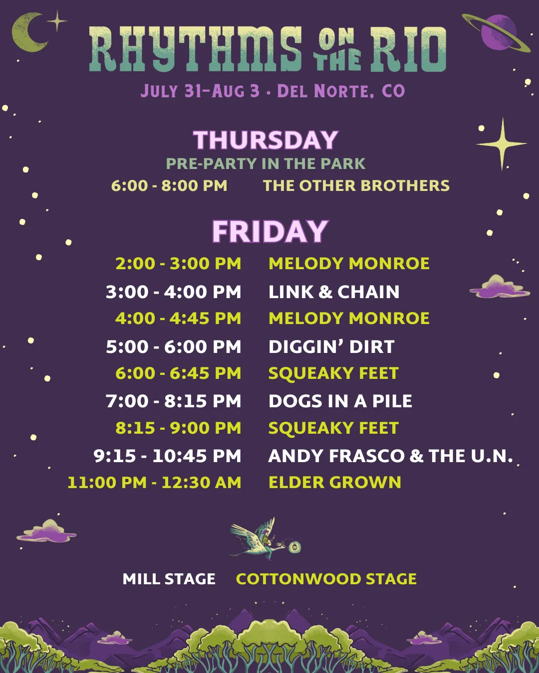ROTR-2025-Daily-Schedules-THUR-FRIDAY Rhythms on the Rio 2025 Daily Schedules (Thurs/Fri)